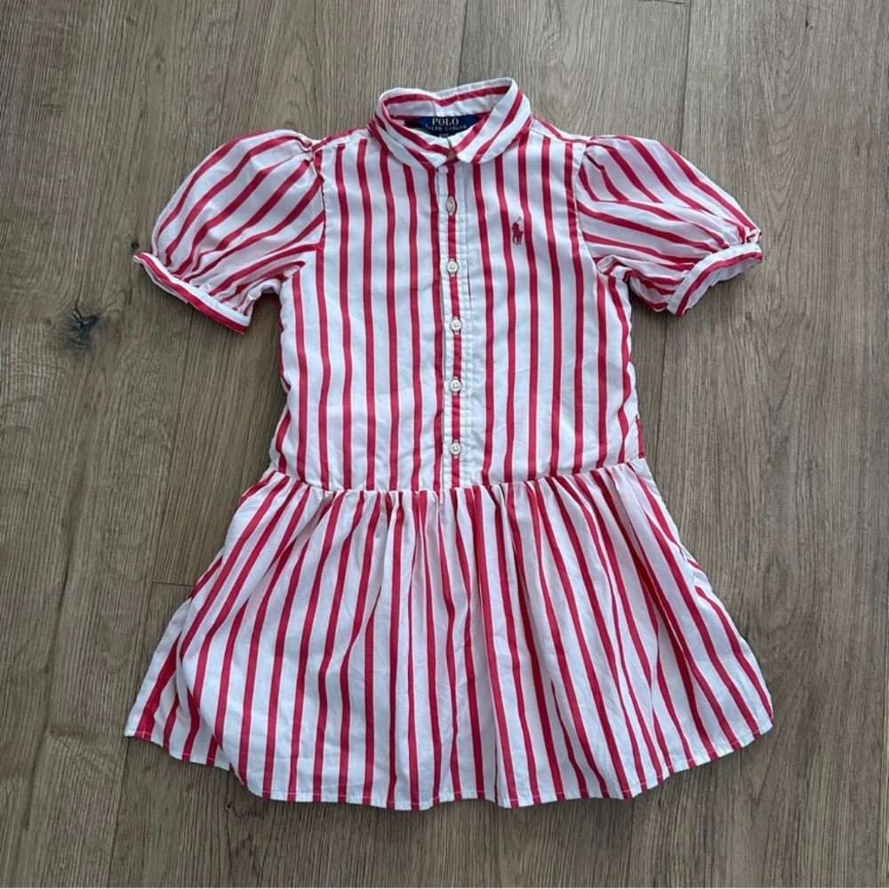 Polo Ralph‎ Lauren Striped Pink Dress Toddler